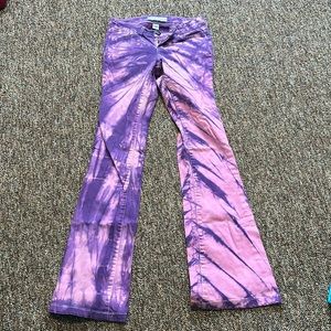 Ranch Dressn purple tie dye jeans size 1